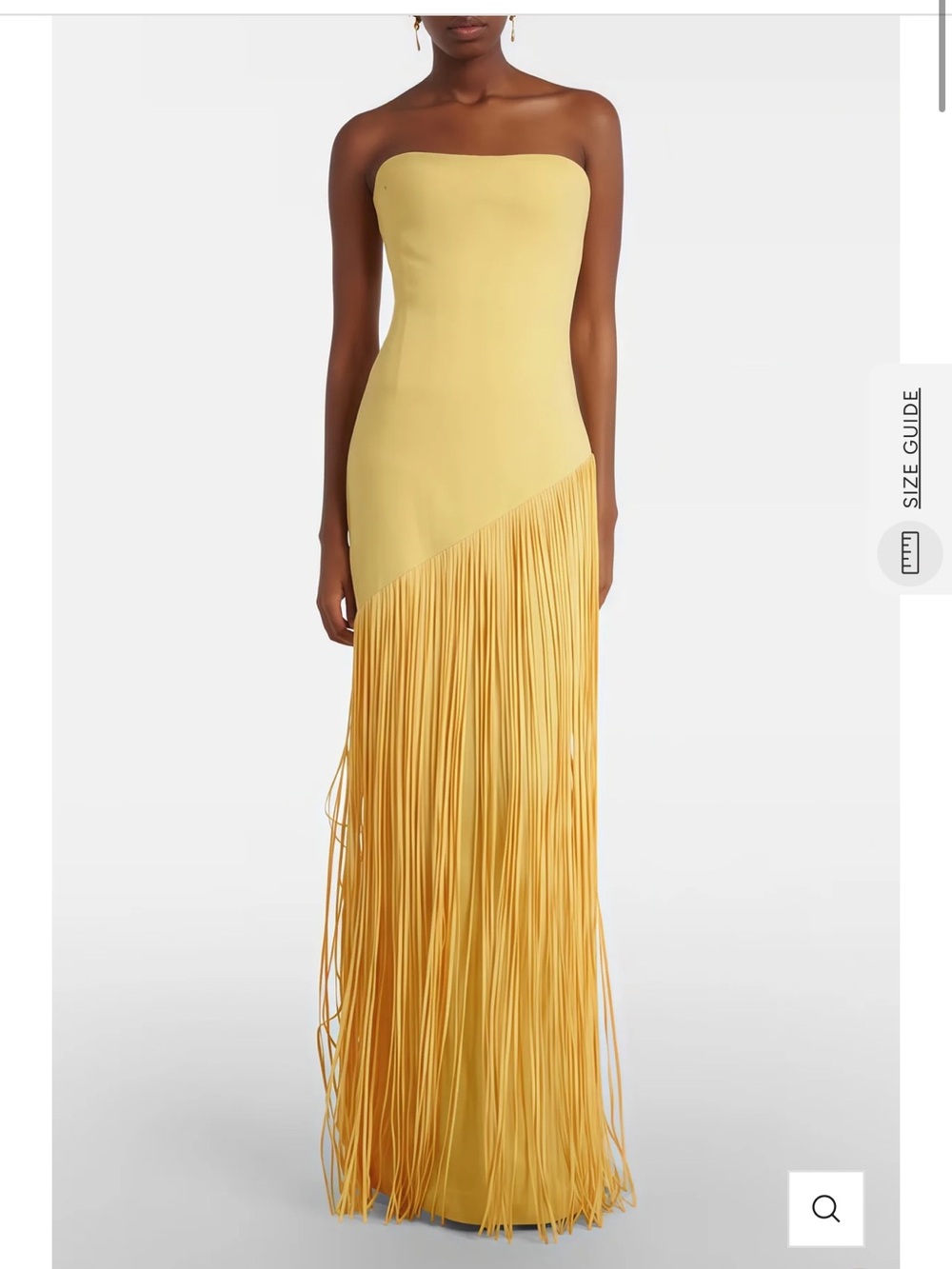 Sunshine Yellow Fringe Cape Maxi Dress-new with tags paid $153 plus shipping - Picture 2 of 2